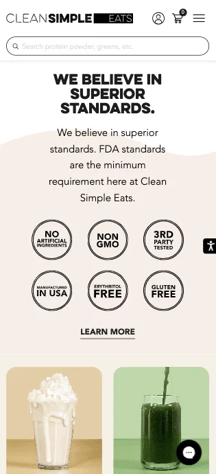 code ghost design clean simple eats